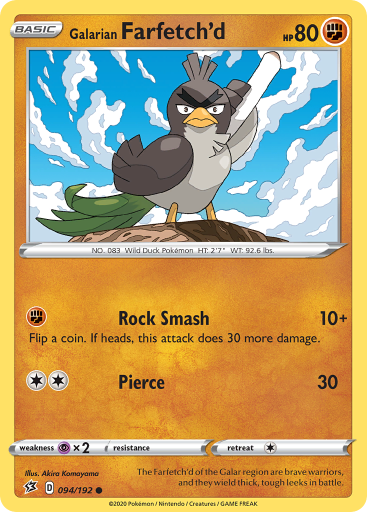 Rebel Clash Galarian Farfetch’d #94/192